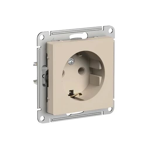 Systeme Electric AtlasDesign Песочный Розетка с/з, 16А, механизм
