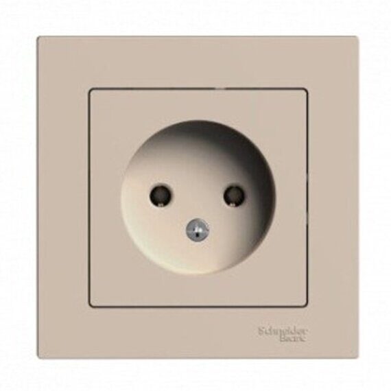 Systeme Electric AtlasDesign Песочный Розетка б/з, 16А, в сборе