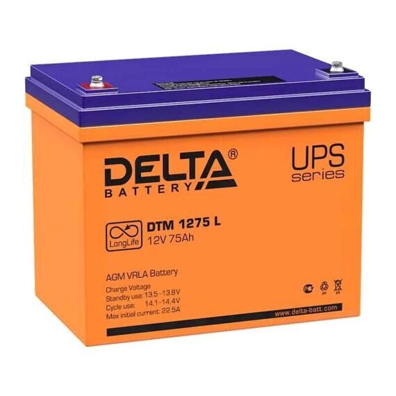 Батарея аккумуляторная Delta DTM 1275 L