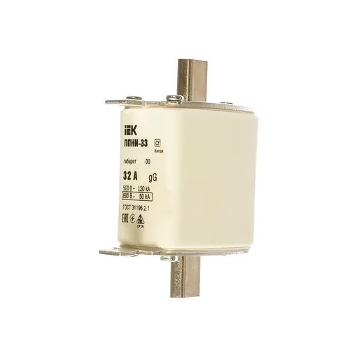 Плавкая вставка предохранителя ППНИ-33, габарит 00, 32А IEK