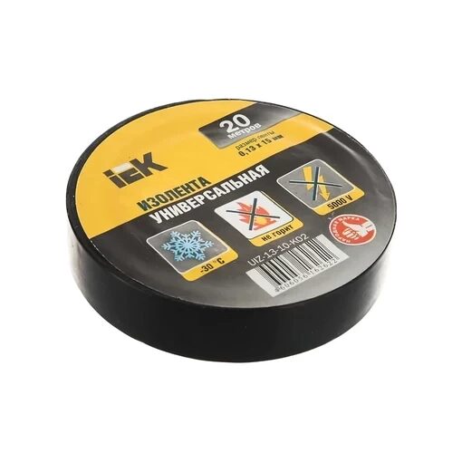 MIXTAPE 3 Изолента 0,13х15мм черная 20м IEK