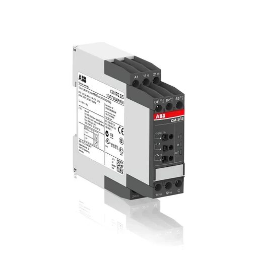 ABB CM-SRS.22S Реле контроля тока 1Ф (0,3-1,5А, 1-5A, 3-15A) 240В AC, 2ПК, винт.клеммы