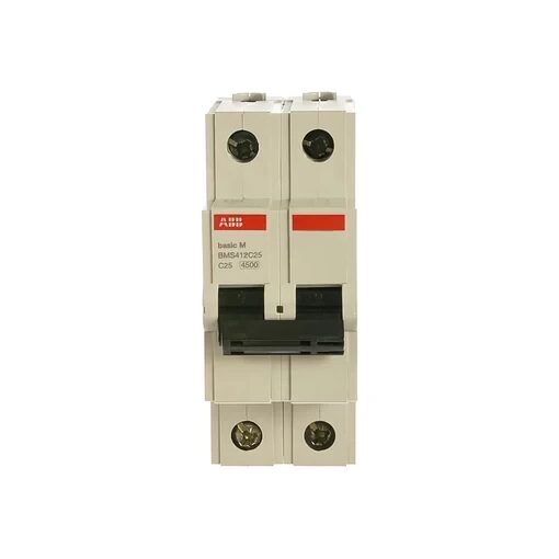 Автоматический выключатель ABB Basic M 2P 25A C 4,5кА, BMS412C25