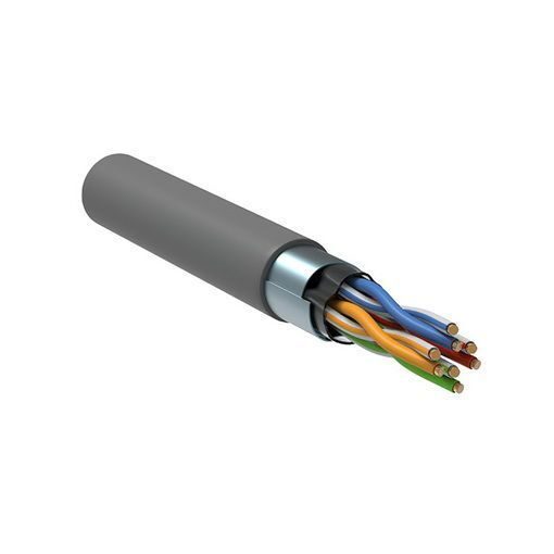 ITK Витая пара F/UTP кат.5E 4x2х24AWG solid PVC серый (305м)