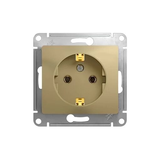 Systeme Electric Glossa Титан Розетка с/з