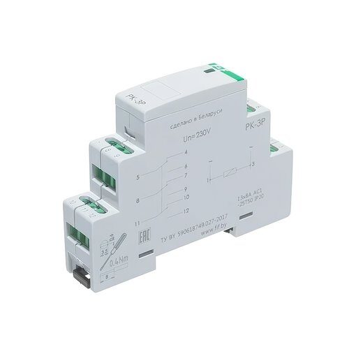 Промежуточное реле F&F PK-3P/Un220V EA06.001.023