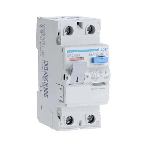 Устройство защитного отключения HAGER 2P 40A 300mA A CF240J