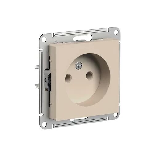 Systeme Electric AtlasDesign Песочный Розетка б/з без шторок, 16А, механизм