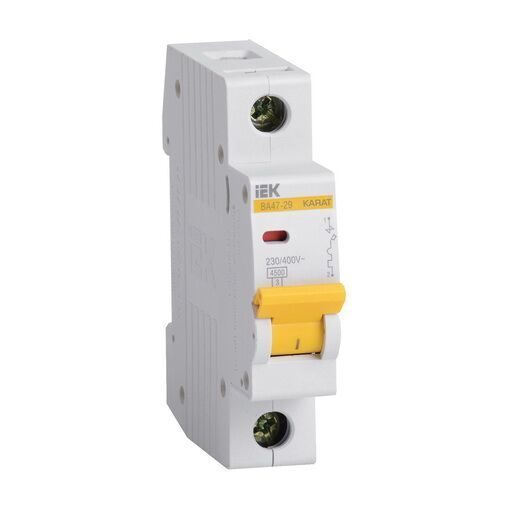 KARAT Автоматический выключатель ВА47-29 1P D 3А 4.5кА IEK