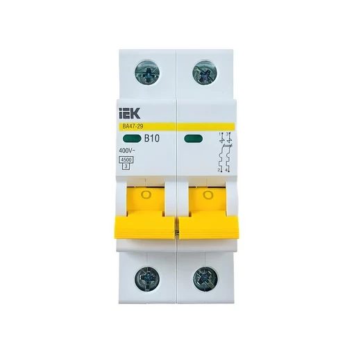 KARAT Автоматический выключатель ВА47-29 2P B 10А 4,5кА IEK