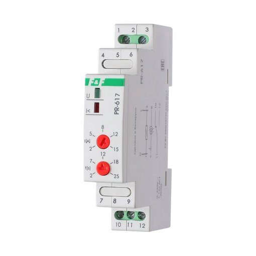 PR-617 2-15A, с задержкой отключения, сквозной канал, 1 модуль, монтаж на DIN-рейке FIF EA05.001.001